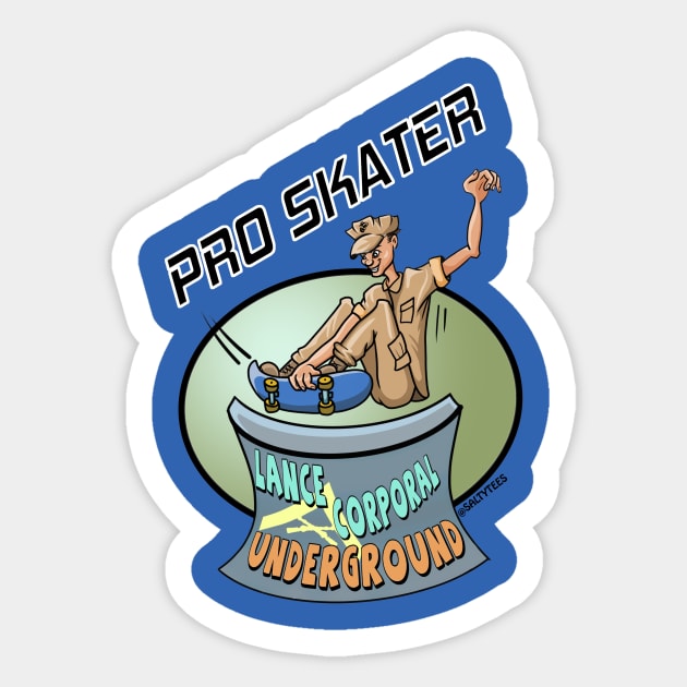 Pro Skater Sticker by SaltyTees